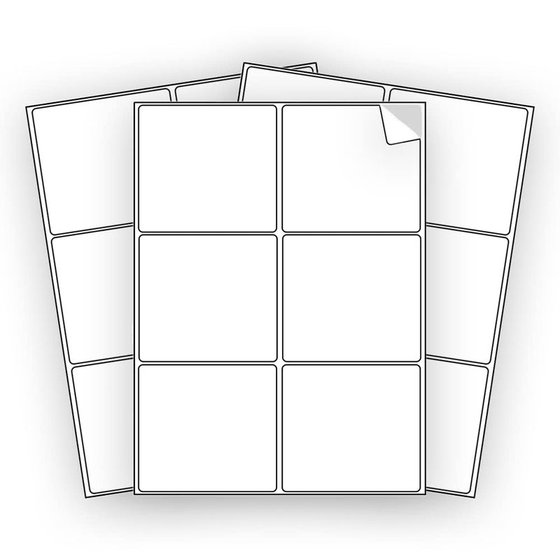 EcoSwift 600 EcoSwift Shipping Labels 4 x 3 1/3 inches Mailing Address Blank White Self Adhesive for Laser Inkjet Printer 4 x 3.33 - Image 1